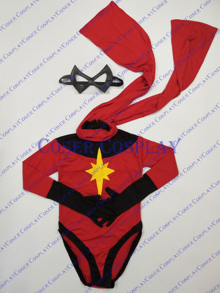 2019 Captain Marvel Carol Danvers Sexy Halloween Costumes 0409